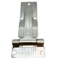 2 x Large POLISHED Stainless Steel Door Hinge, Latch, Strap, Trailer, Truck