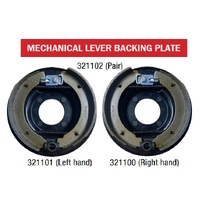 ALKO 9" Mechanical Lever Drum Brakes Backing Plate PAIR - LEFT & RIGHT 