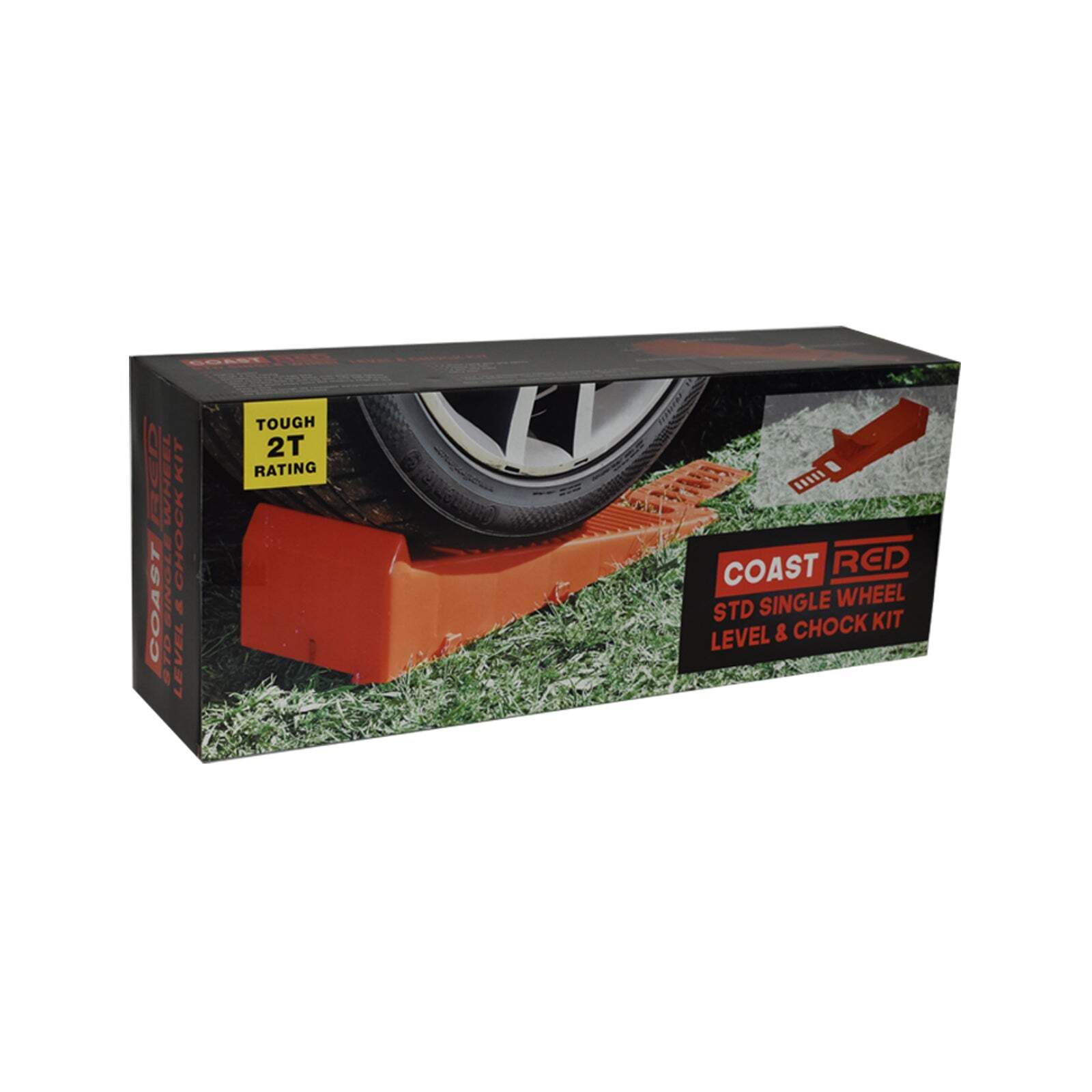 Coast Caravan Wheel Levelling Ramp & Chock Kit 2T Caravan, Camper