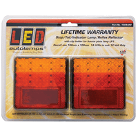 LED Autolamps Premium Trailer Tail Lights 100 Series TWIN Pack