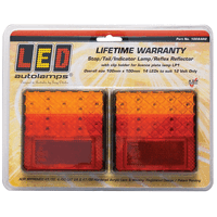 LED Autolamps Premium Trailer Tail Lights 100 Series - TWIN Pack