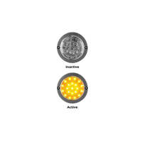 LED Autolamps 102 Series LED Amber Indicator Light with Black Surround