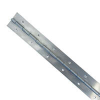 Piano Hinge 50mm Open Width Stainless Steel predrilled holes - 1800mm length