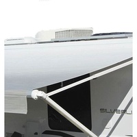 Carefree Fiesta 17ft Silver Shale Fade Roll Out Awning & Carefree White Long Hardware (Universal) PICK UP ONLY