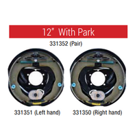 ALKO Off Road Electric Backing Plate 12" PAIR LEFT & RIGHT with Park