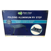 Coast Folding Aluminium RV Step (220kg Capacity)