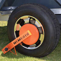 Purpleline Nemesis® Wheel Clamp Hardened Steel - Trailer, Boat, Caravan Camper