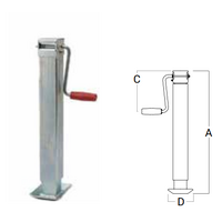 AL-KO Square Landing Leg 70 × 70 mm – 2000 kg