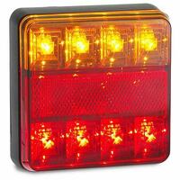2 X LED Autolamps Genuine 101 Series Tail lights Square 100 x 100 - 101BAR