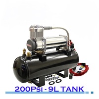 Air Compressor 12 Volt 200psi 9 Litre Tank Universal Kit