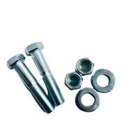 2 X Coupling Bolt 2.5" x 1/2" Bolts with Washer and Nut (Electric)