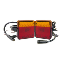 Whitevision 20 Series Left Hand LED Combo Trailer Lamp Kit - Stop / Tail / Indicator (7.1x1.7m)