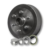 12" Braked Trailer Hub Drum 6 Stud For Landcruiser with 2T Bearings