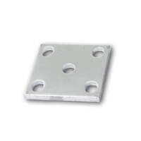 2 X Fish Plate 40mm x 45mm x 6mm - Galvanised