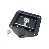 T Lock Black (Matt) Recessed - Trailers, Tool Boxes, Ute