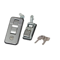 2 x Large Chrome Compression Lock Push Latch, Tool Box, Camper RV Pop Up Trailer