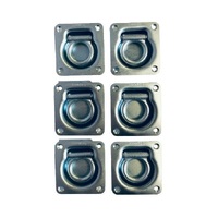 6 X Heavy Duty Lashing Ring Tie Down Point Anchor Ute Tray Box Trailer Recessed