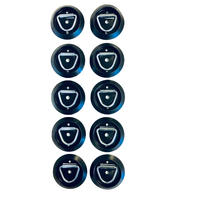 10 x Lashing D Ring, Round Plastic Base, Tie Down Point Anchor UTE TRAILER