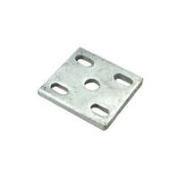 2 X Fish Plate Slotted Universal 8mm - Galvanised