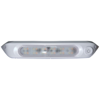 Whitevision 287 mm LED Awning Light with Amber Insect Repellant Mode, Switch, & White Base