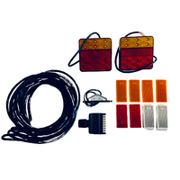 Trailer Light Kit LED 12V TANDEM Axle - Square Tail Lights
