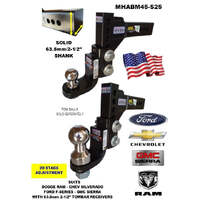 Mister Hitches 4.5T Adj Hitch Raptor 63.5mm Shank RAM SILVERADO GMC