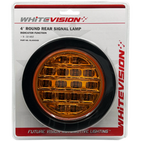 Whitevision 400 Series LED Amber Lens Indicator Lamp with Grommet (Blister)