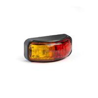 2 X LED Clearance Light Side Marker 53mm x 23mm AMBER/RED