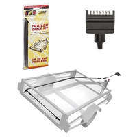 LED Autolamps Trailer Cable Kit - 6x4 - Plug in Cable Kit - Flat trailer plug - TK6x4F