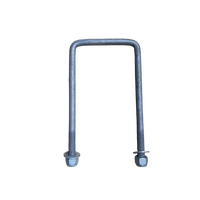 100mm Galvanised U Bolt 1/2" - 200mm Long Incl Hardware