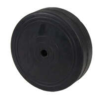 6" Jockey Wheel Replacement, Spare Rubber Wheel SOLID - Trailer, Boat